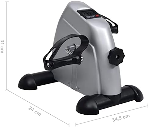 Sporting Goods,Exercise,Silver Mini Exercise Bike with Plastic Flywheel,Fitness,Cardio,Cardio Machines,Exercise Bikes|B0D2HQ4PB4
