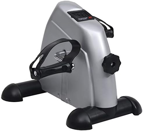 Sporting Goods,Exercise,Silver Mini Exercise Bike with Plastic Flywheel,Fitness,Cardio,Cardio Machines,Exercise Bikes|B0D2HQ4PB4